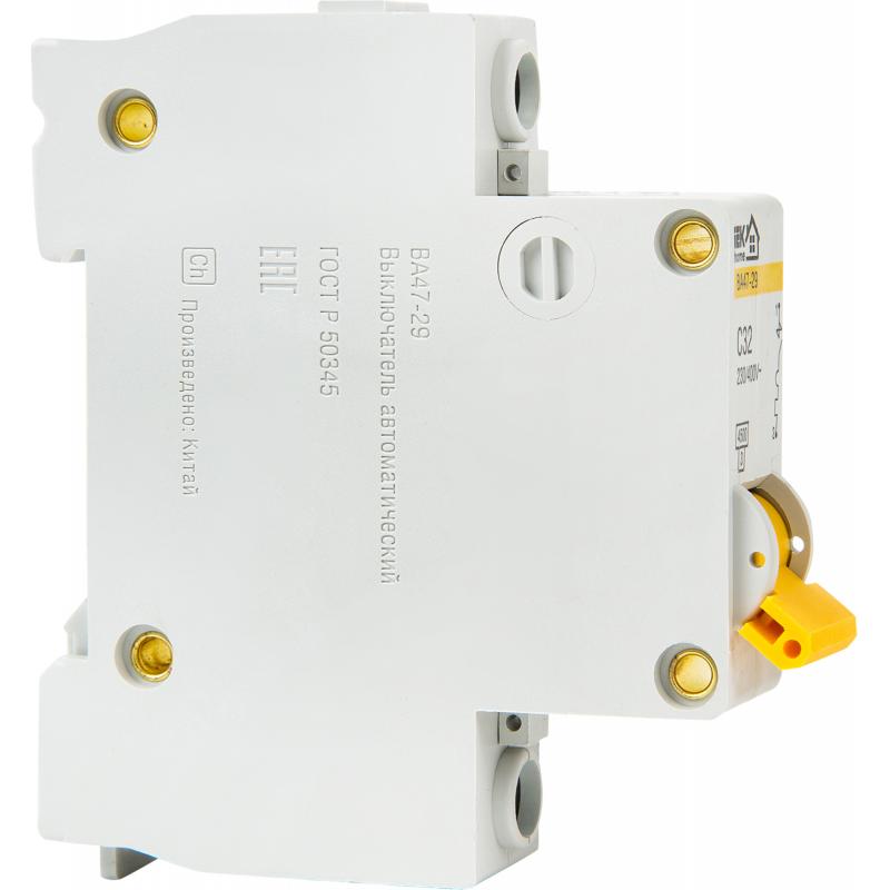Автоматический выключатель IEK Home ВА47-29 1P C32 А 4.5 кА