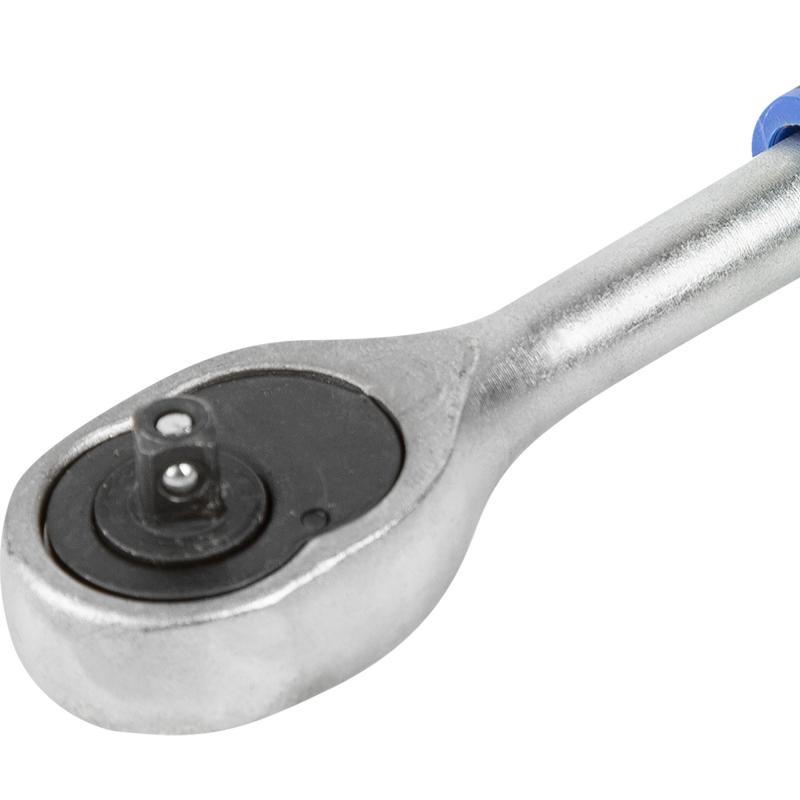 Ключ трещотка Vertextools 0029-08-1/4 1/4 дюйма 150 мм 24 зубца