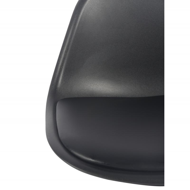 Сиденье для барного стула со спинкой Delinia Орлеан 43.5x26 см цвет чёрный