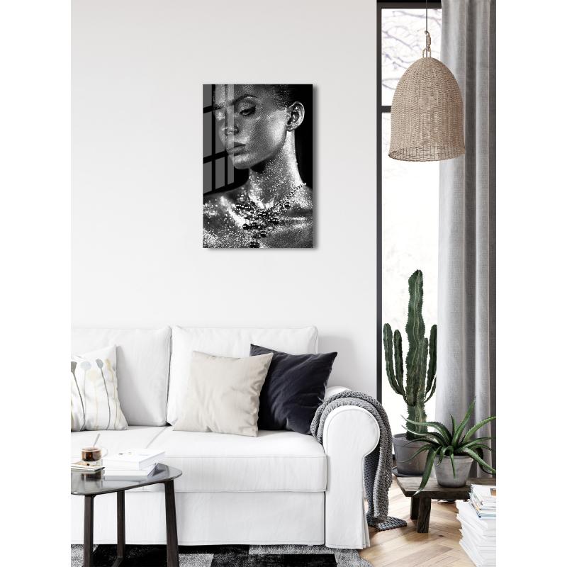 Картина на стекле Сияющая девушка 3 40x60 см