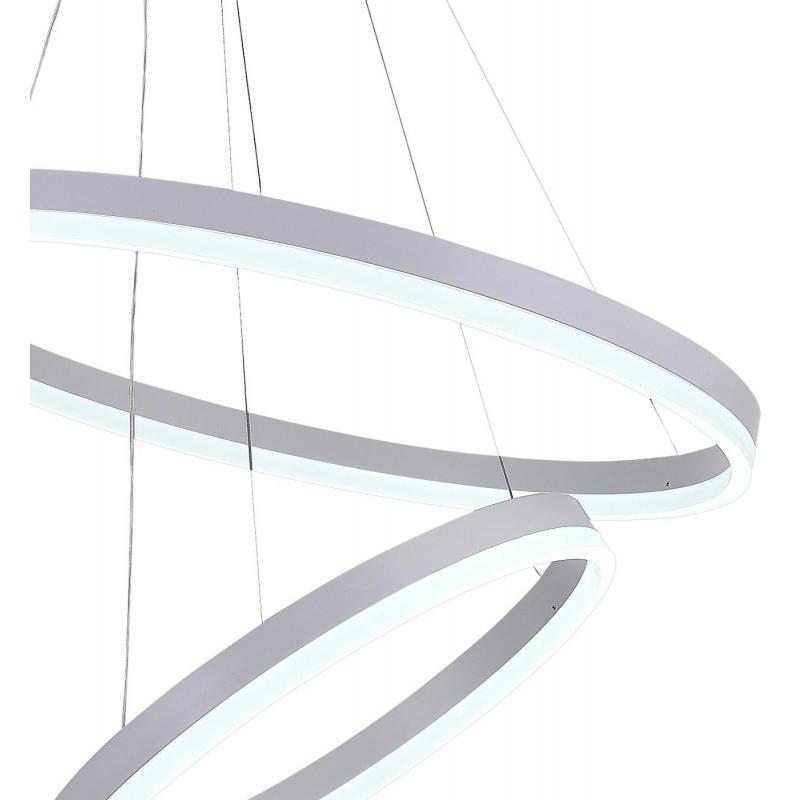 Люстра потолочная светодиодная Natali Kovaltseva нимб с пультом управления цвет белый
