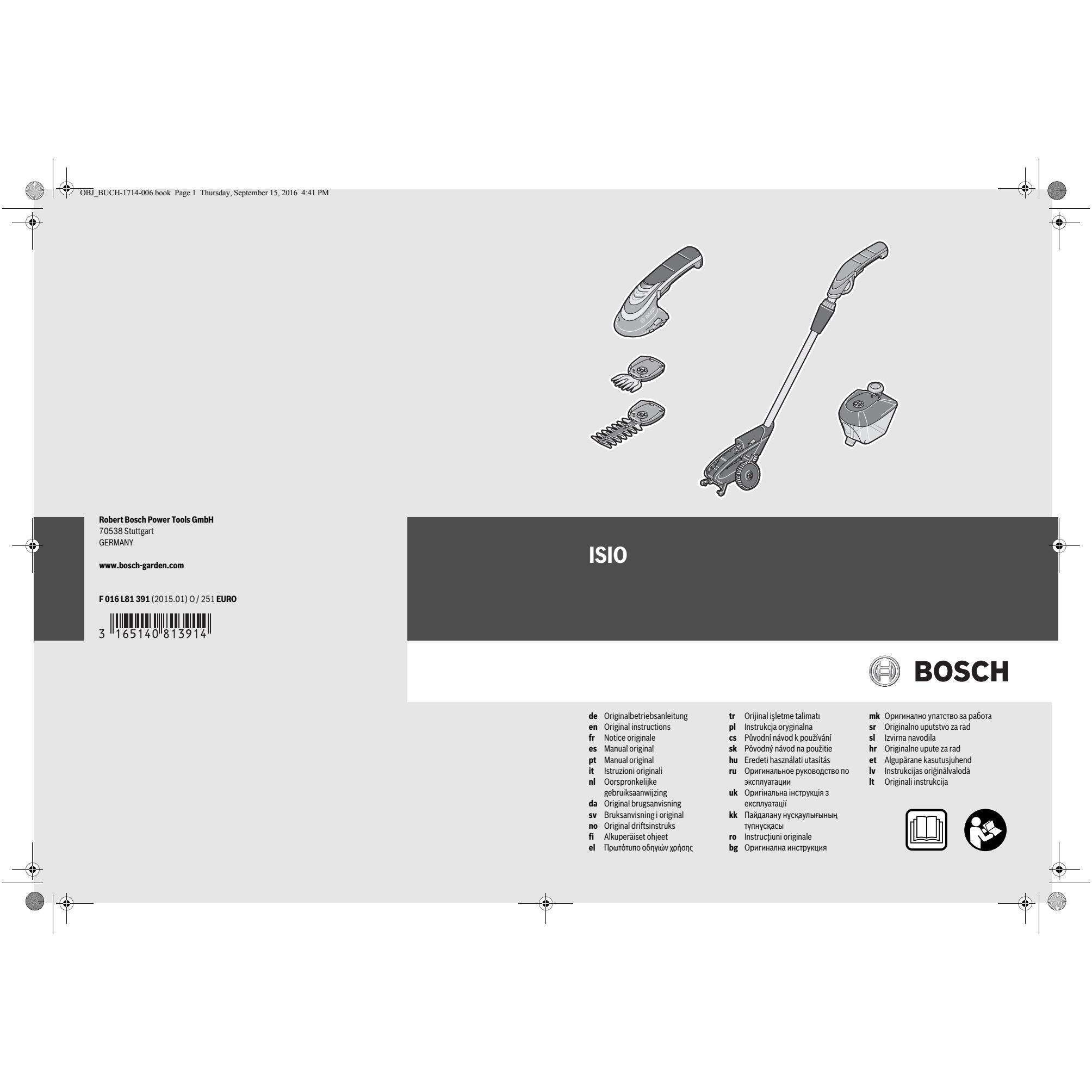 Ножницы аккумуляторные Bosch ISIO 3 –   по цене 38720 .