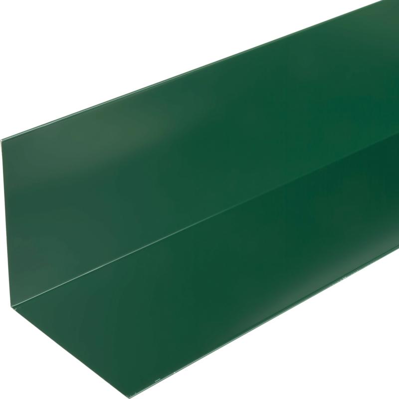 Планка для внутренних углов с полиэстеровым покрытием 2 м цвет зелёный