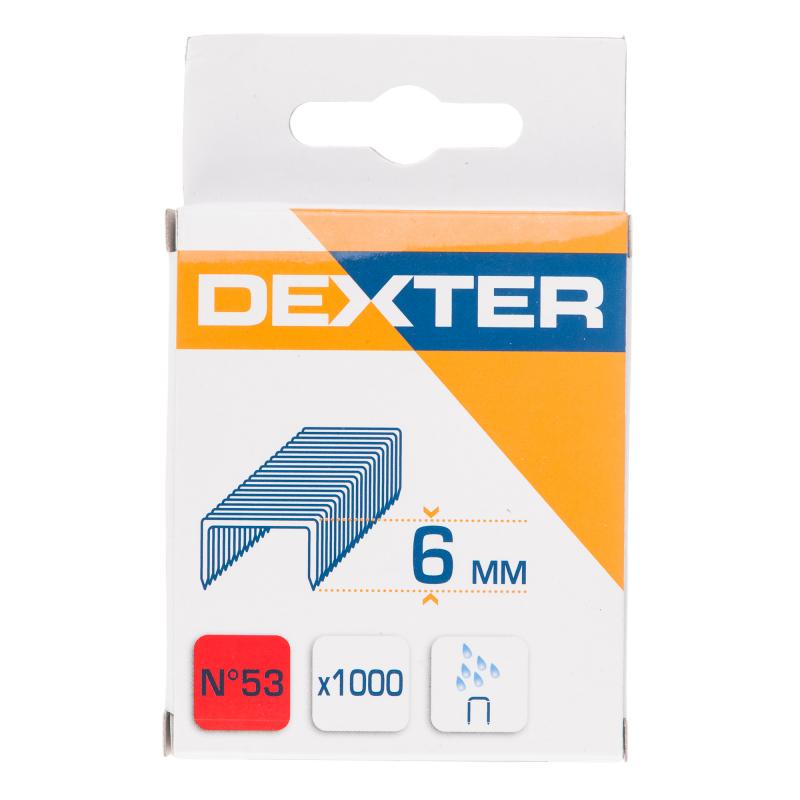 Скоба для степлера Dexter 53 тип 6 мм 1000 шт.