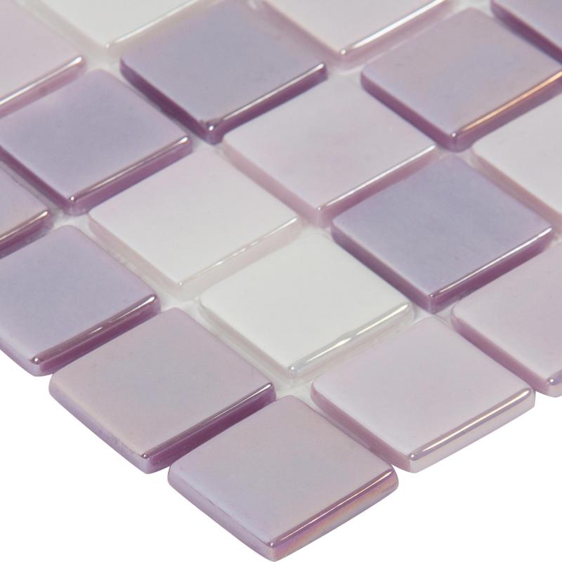 Мозаика Vidrepur №404 31.7х31.7 см стекло цвет фиолетовый