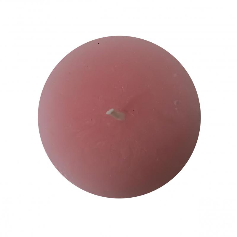 Свеча-столбик Рустик 60x160 мм цвет розовый
