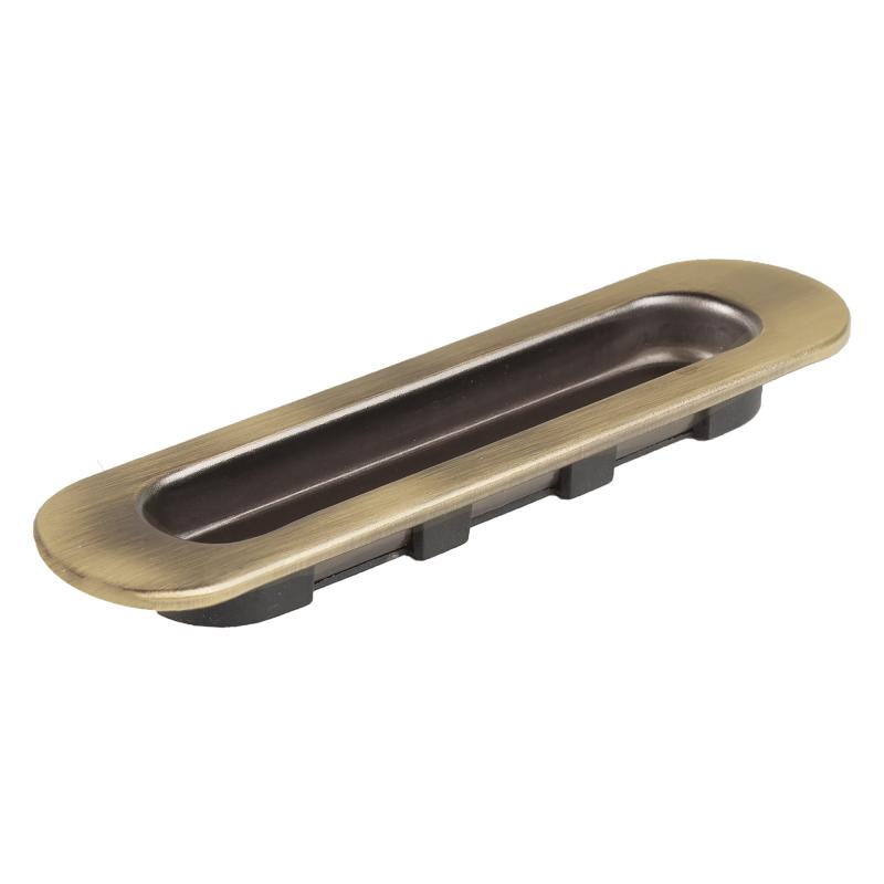 Ручка мебельная для шкафа купе 152 мм металл/пластик цвет бронза