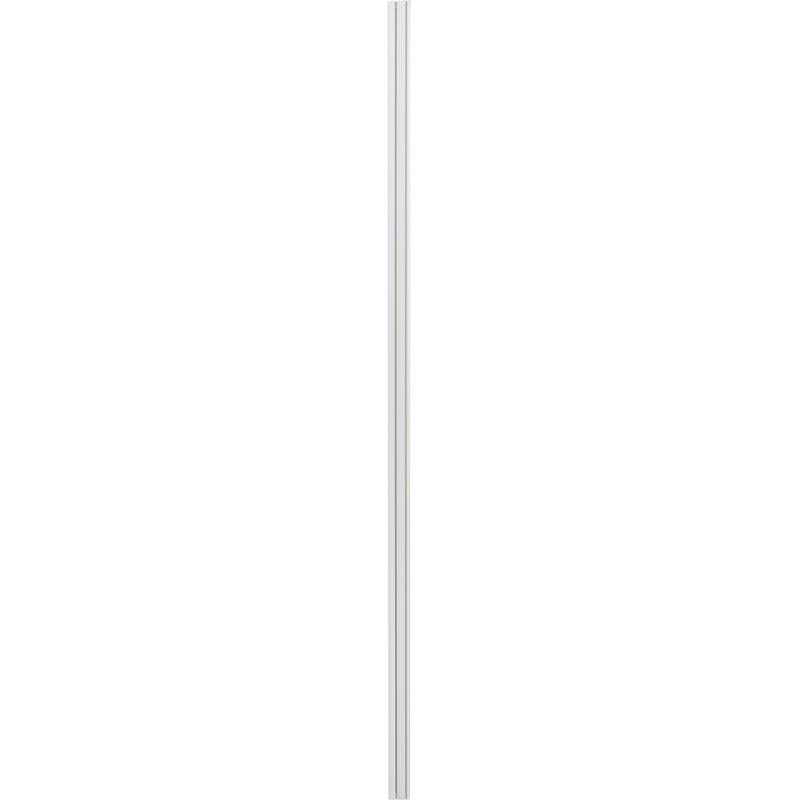 Карниз шинный двухрядный «Эконом» в наборе 160 см пластик цвет белый