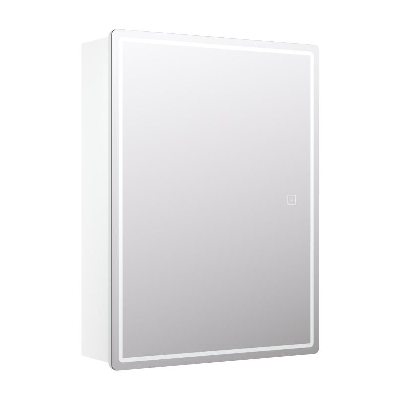 Шкаф зеркальный подвесной Vigo Look с подсветкой 60x80 см цвет белый