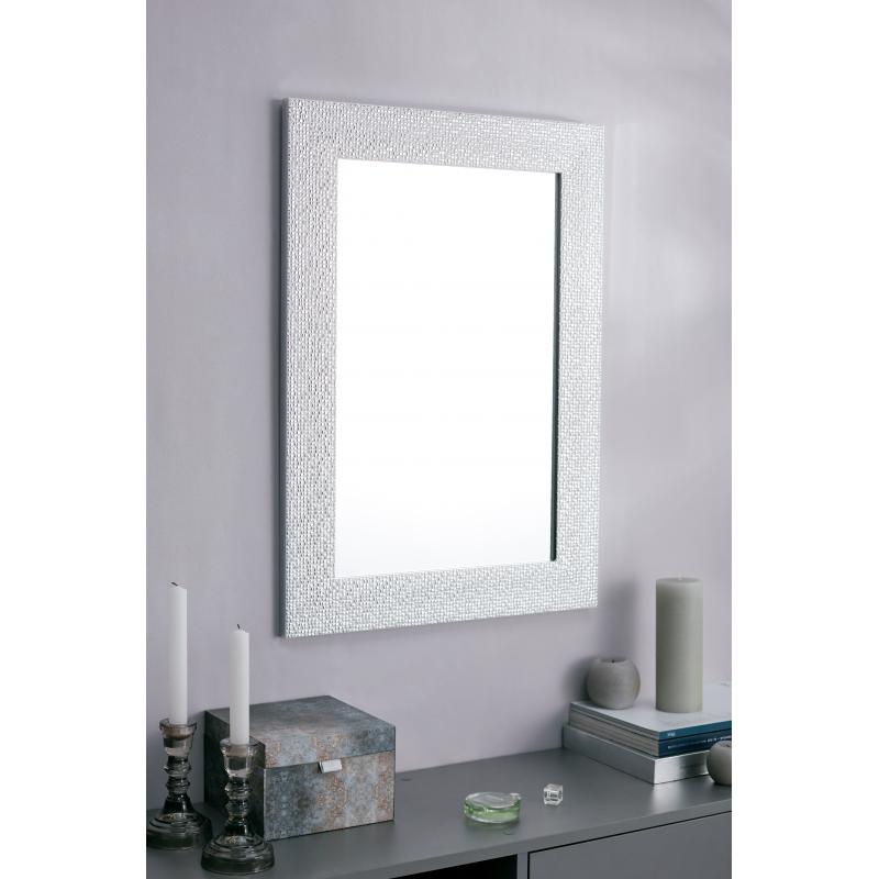 Зеркало в раме «Мозаика» 50х70 см цвет белый
