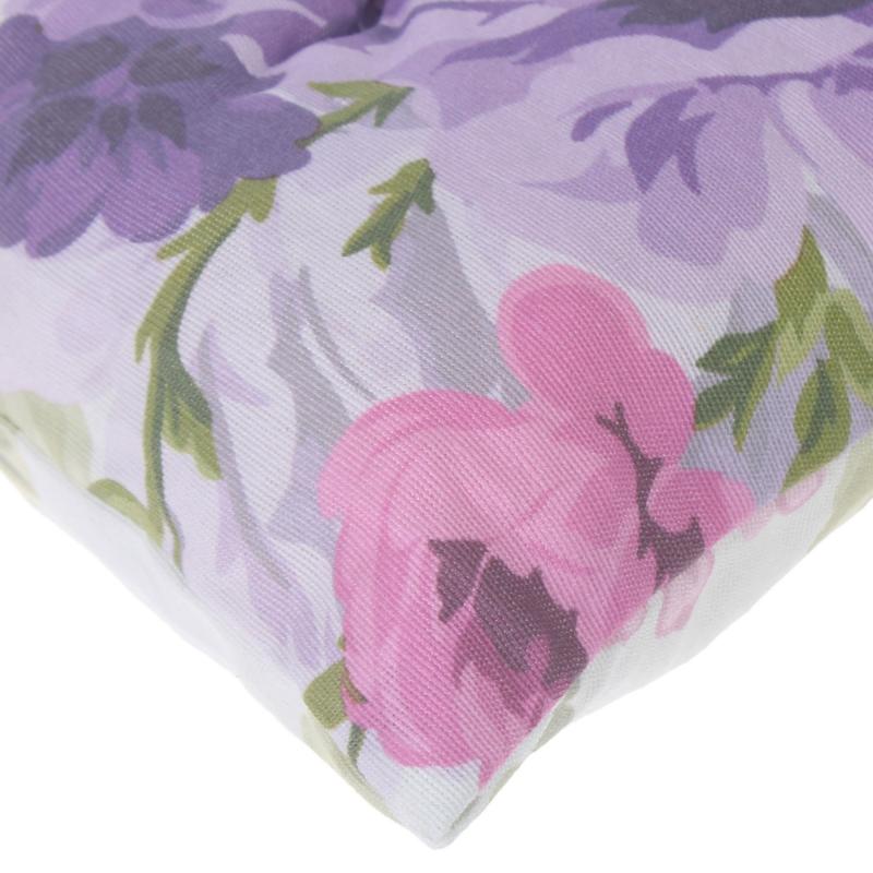 Подушка для стула «Сиреневое поле», 40х40 см, цвет фиолетовый