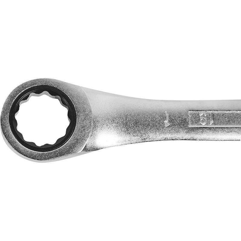 Ключ комбинированный Dexter с трещоткой, 19 мм