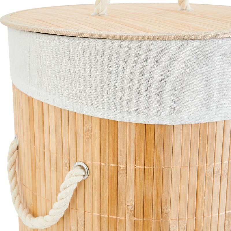 Киім кешекке арналған себет Sensea Bamboo 60 л түсі бамбук