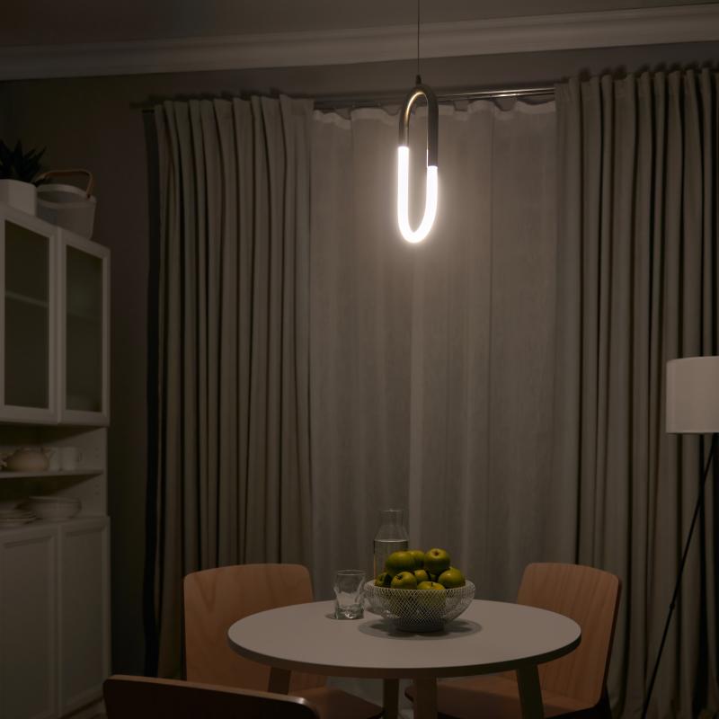 Светильник подвесной светодиодный «Кроко» 4 м² нейтральный белый свет цвет золото