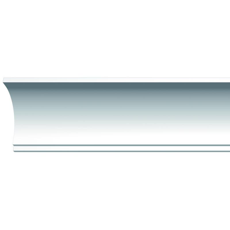 Соққыға төзімді төбелік ернеулік D109, түсі ақ, ұзындығы 2 м, материалы- көпіршіктелген полистирол, төбені сәндік өндеу үшін