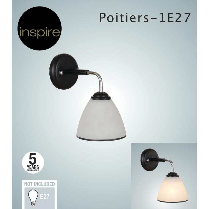 Настенный светильник Inspire Poitiers цвет черный