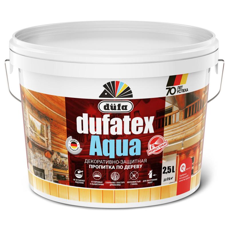 Сіңдірме ағашқа арналған сулы мөлдір Dufatex aqua 2.5 л