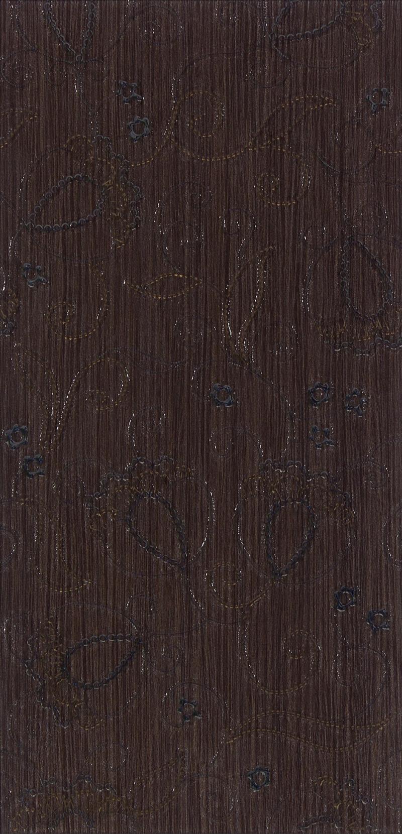 Декор настенный Наоми 19.8x39.8 см матовый цвет коричневый