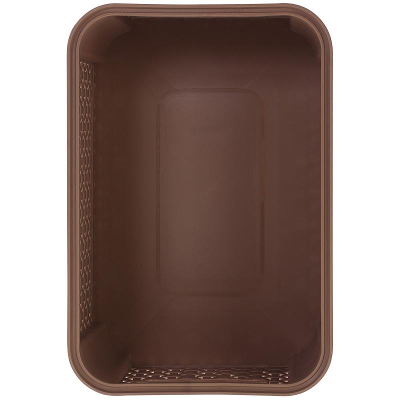Корзинка Curver Style 28.5x19.4x13 см, пластик, цвет коричневый