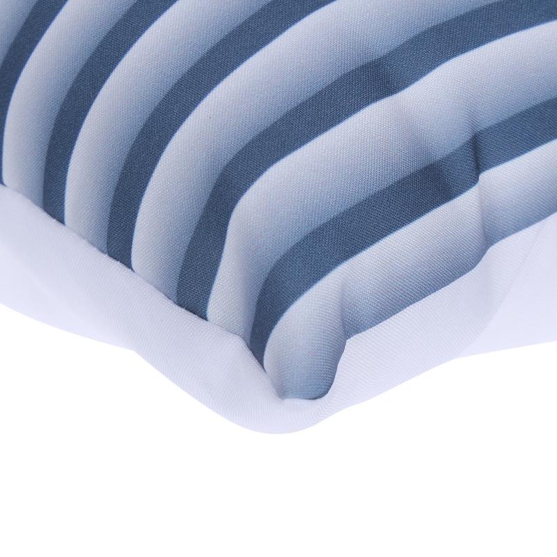 Подушка декоративная «Полосы», 40х40 см, цвет синий