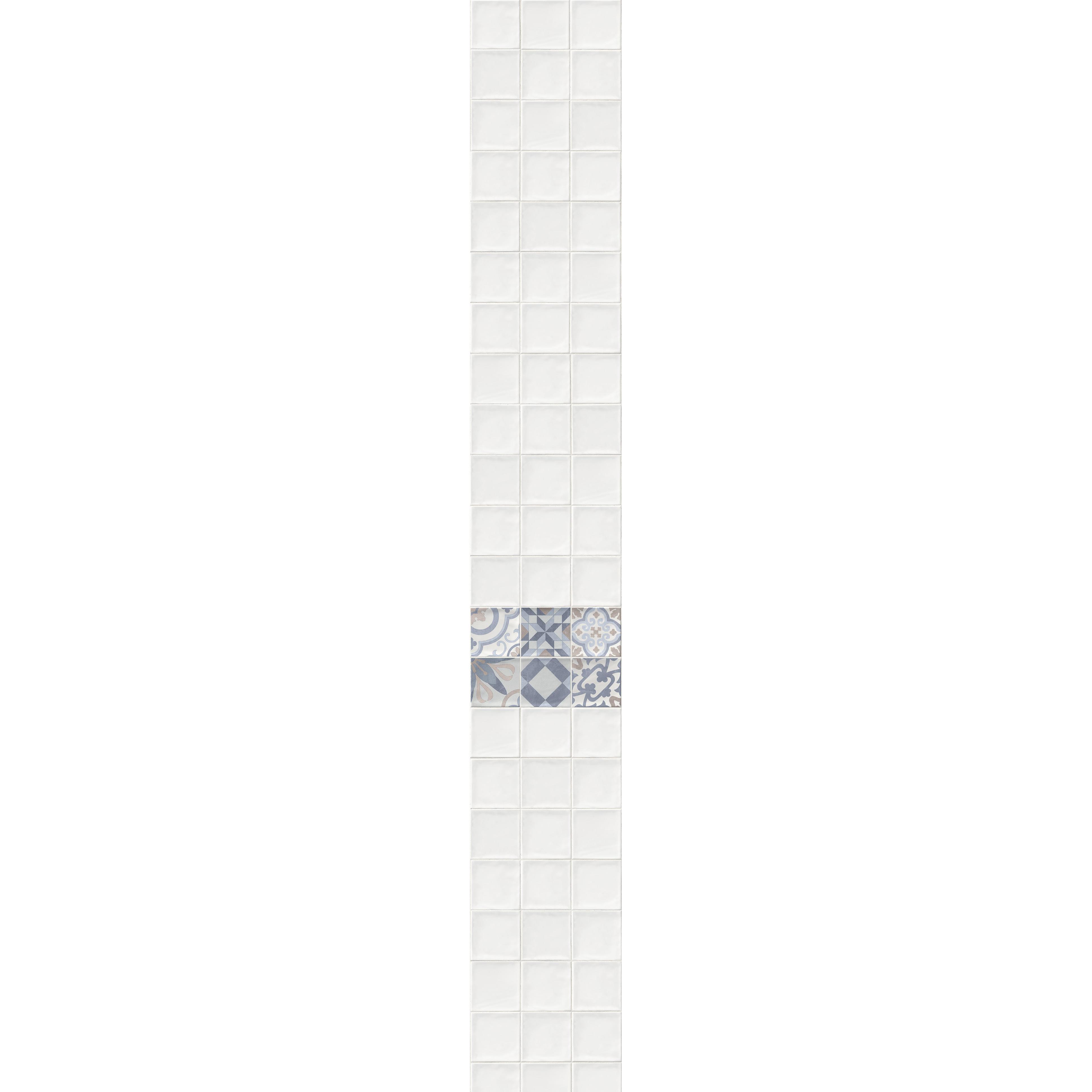 Панель ПВХ белый кирпич 8 мм 2700х375 мм 1.012 м²