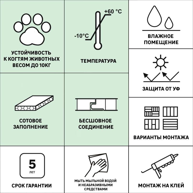 Қабырғалық панельдер жиынтығы ПВХ Artens Ақ жылтыр 1200x250 мм 1.2 м² 4 дана