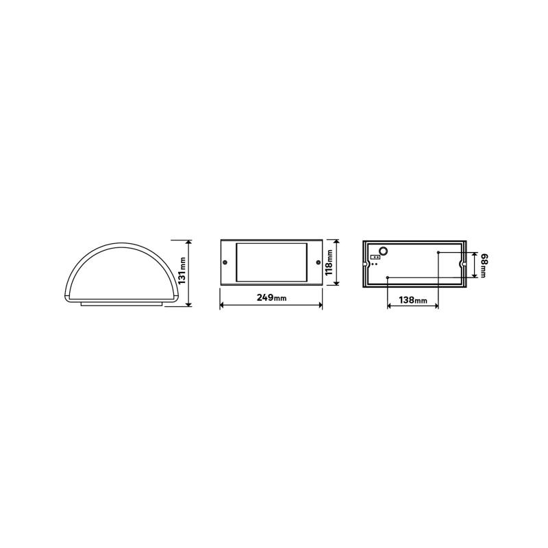 Жарықшам ТҮКШ Inspire Silvia 60 Вт IP44 қабырғалық, қоңыр