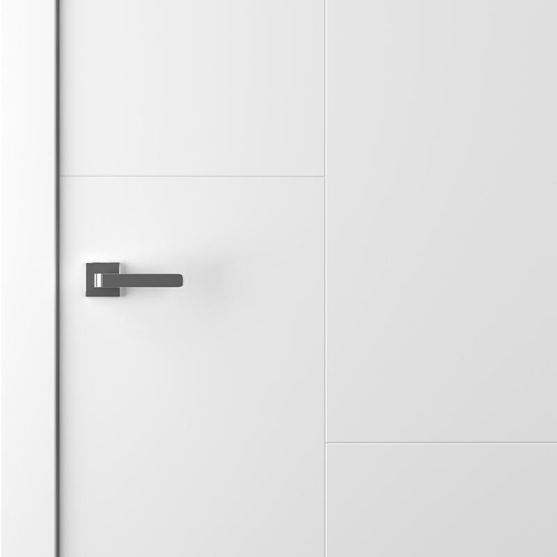 Дверь межкомнатная Лацио 1 глухая эмаль цвет белый 80x200 см