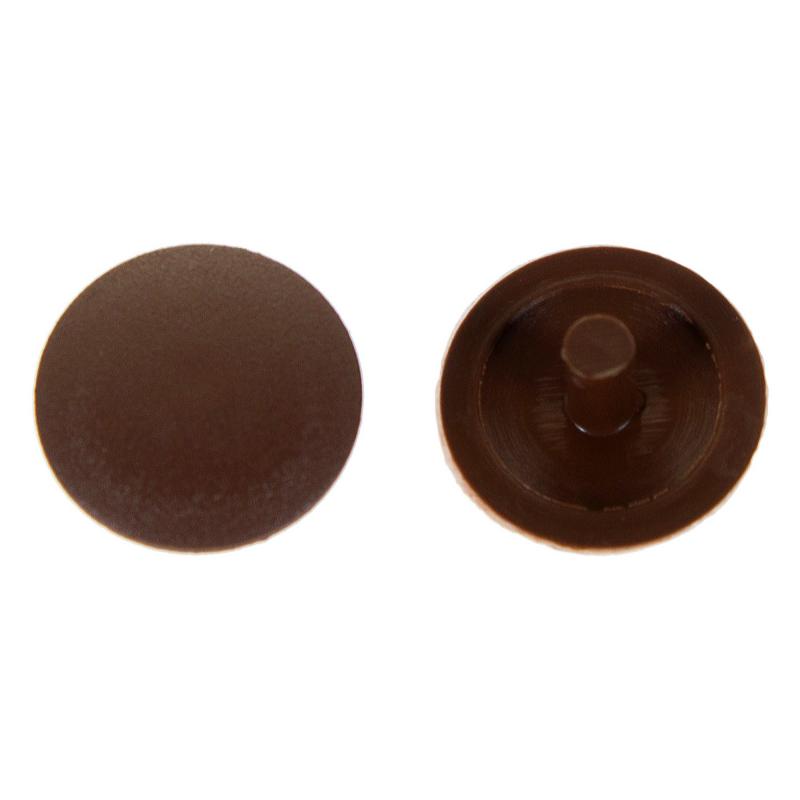 Заглушка на шуруп-стяжку PZ 5 мм полиэтилен цвет коричневый, 40 шт.