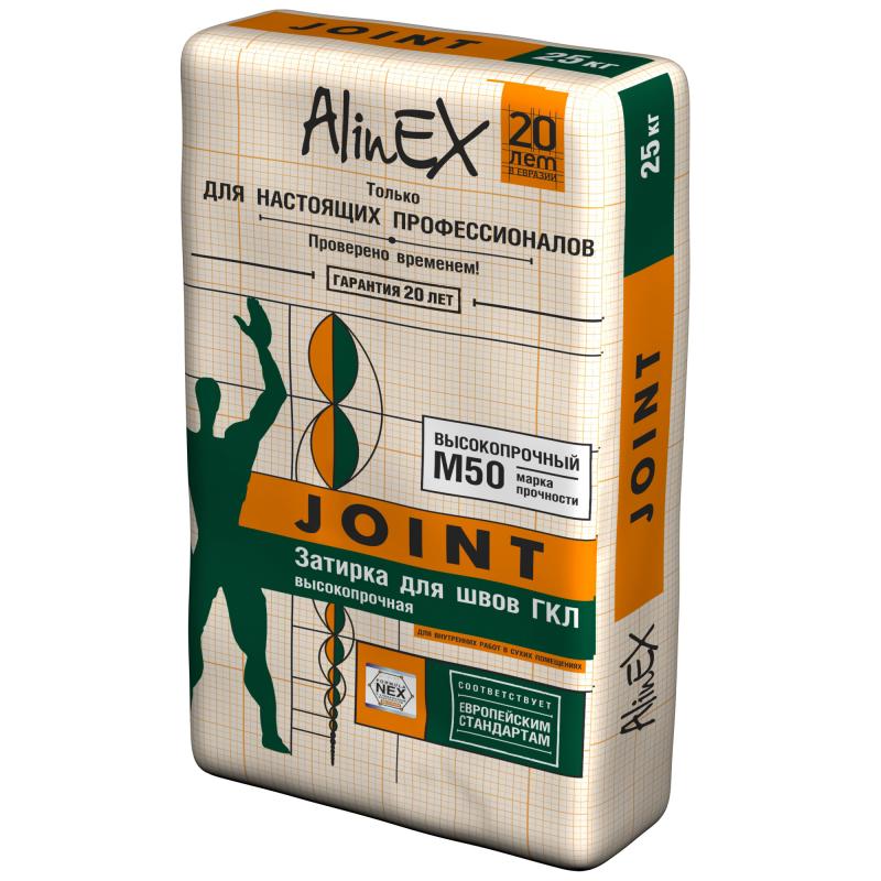 Гипокартон тігістеріне арналған сылама Alinex Joint 25 кг