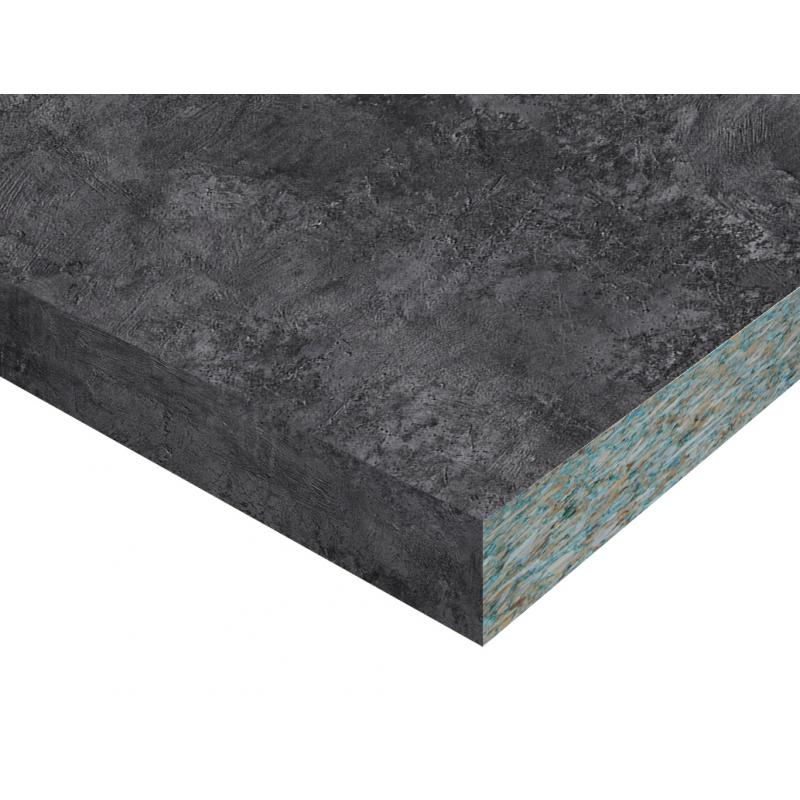 Столешница 300x60x3.8 см ЛДСП цвет бетон темный