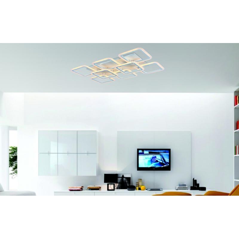 Люстра потолочная светодиодная Escada 10204/8LED 155W с пультом управления, 36 м², регулируемый белый свет, цвет белый