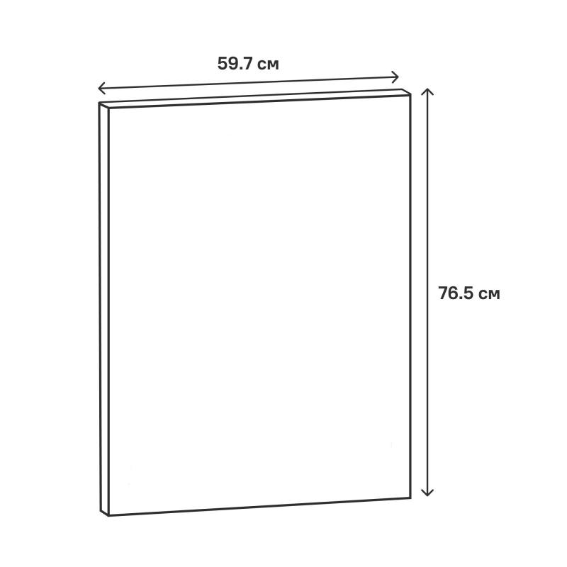 Фасад для кухонного шкафа Томари 59.7x76.5 см Delinia ID МДФ цвет голубой