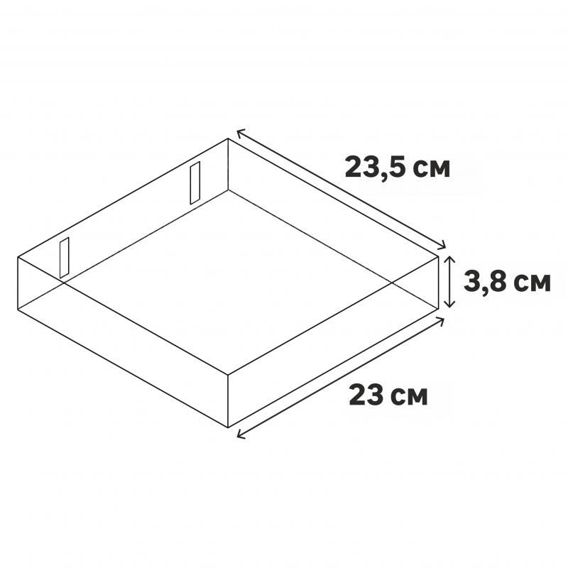 Сөре жиһаздық Spaceo Oak 23x23.5x3.8 см ҰДФ түсі емен