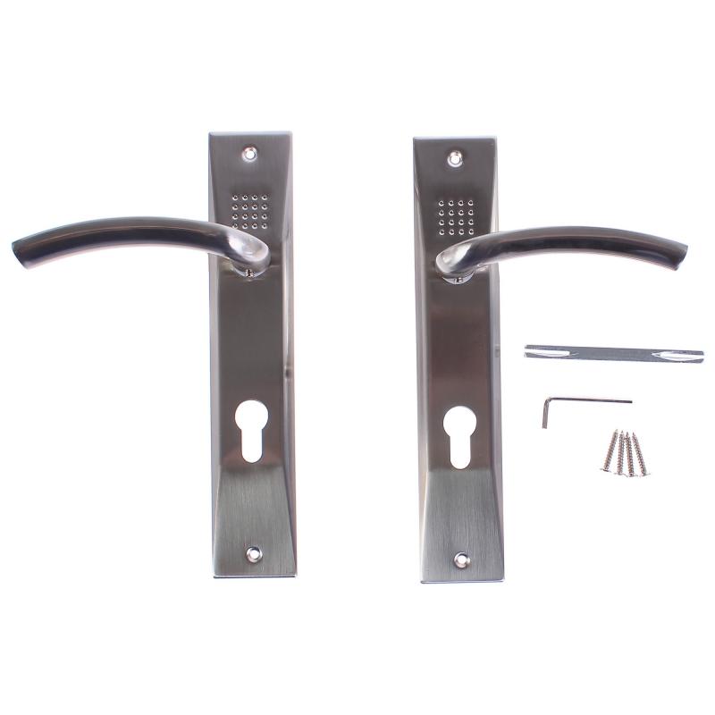 Ручки дверные на планке EDS-T117-85 алюминий никелированное покрытие цвет  никель