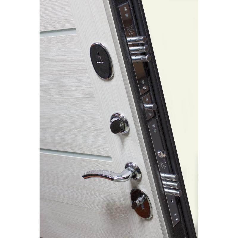 Дверь входная металлическая «Гарда Муар», 860 мм, правая, цвет лиственница бежевая