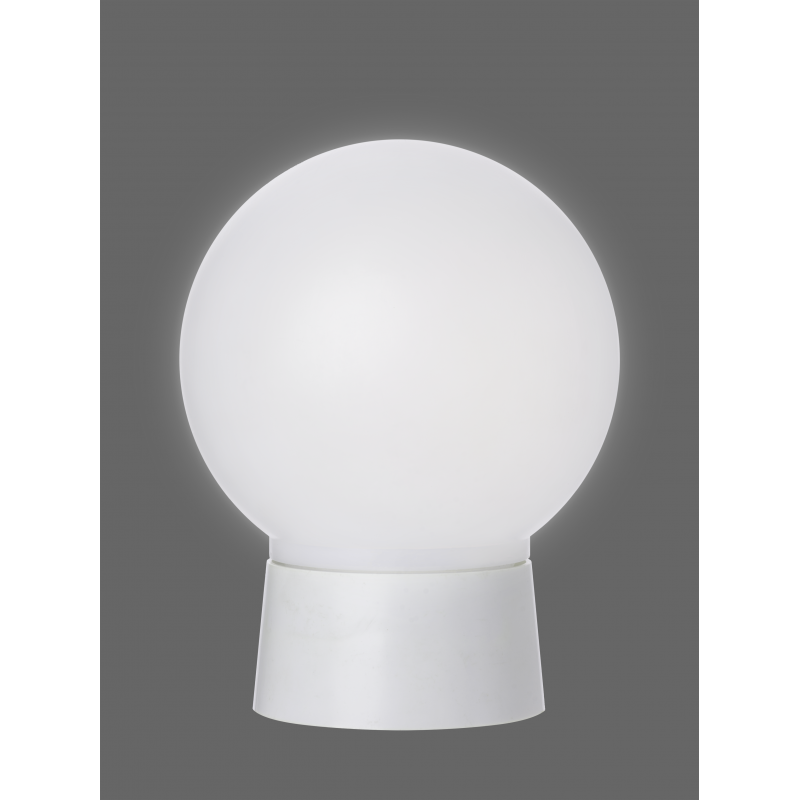Светильник НББ 60 Вт IP20 с оптико-акустическим датчиком, накладной, шар, цвет белый