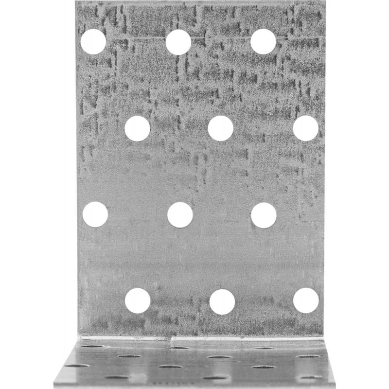 Угол крепежный равносторонний KUR 80x80x60x1.8 оцинкованная сталь цвет серый