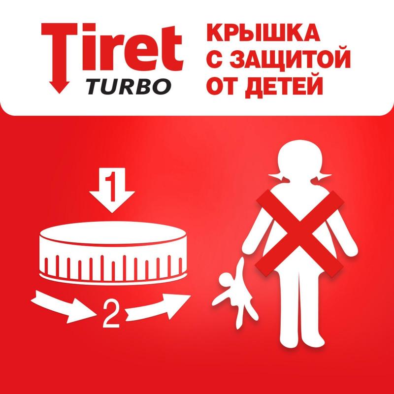 Гель құбырлардағы бітелулерді кетіруге арналған Tiret Turbo 1 л