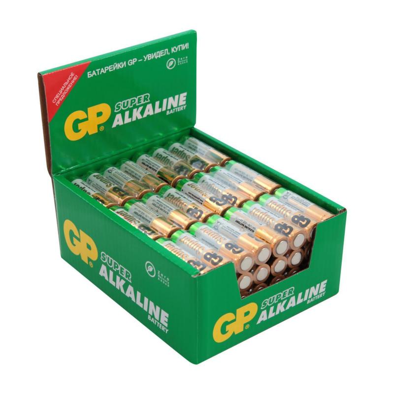 Алкалин батареясы GP Super AA (LR6) 4 дана термоқаптама