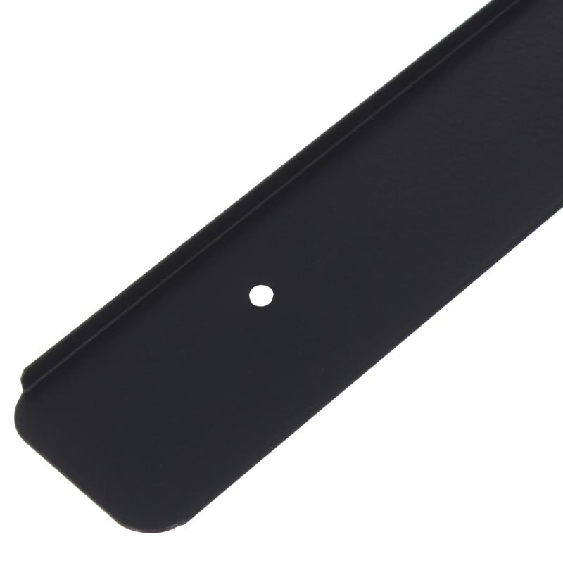Планка для столешницы торцевая, 38 мм, металл, цвет чёрный матовый