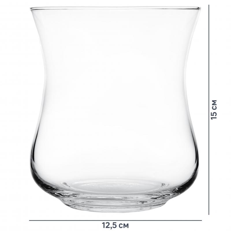 Ваза «Лекси-1» стекло цвет прозрачный 17 см
