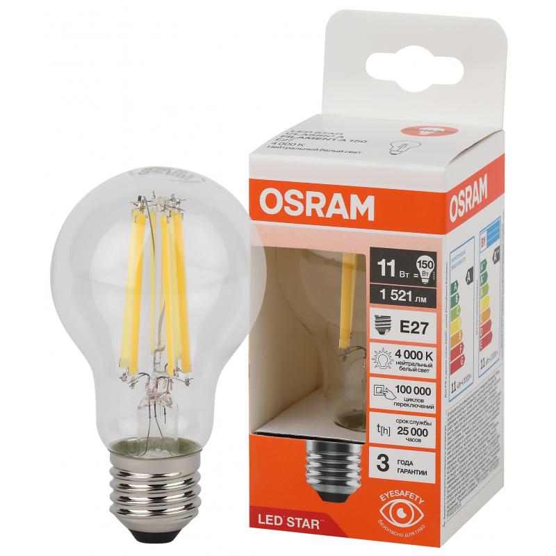 Лампа светодиодная Osram А E27 220/240 В 11 Вт груша 1521 лм нейтральный белый свет