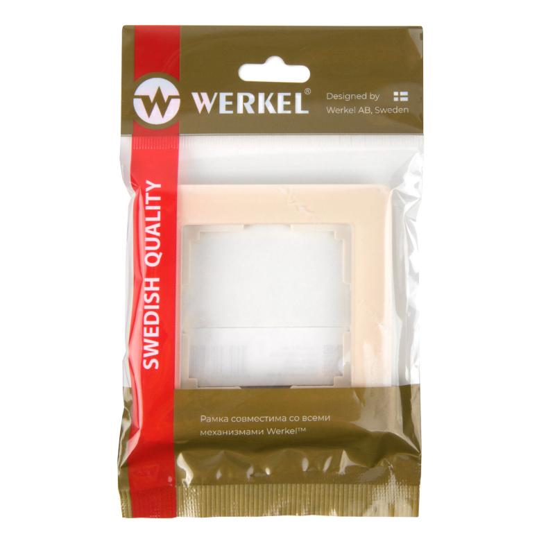 Рамка для розеток и выключателей Werkel W0012743 1 пост цвет айвори