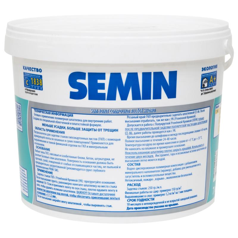 Финишпаста полимерная Semin Sem-Joint Hydro, 7 кг