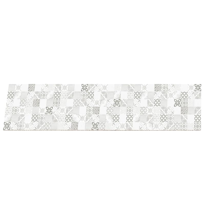 Стеновая панель Новелла 240х0.6х60 см ДСП цвет белый