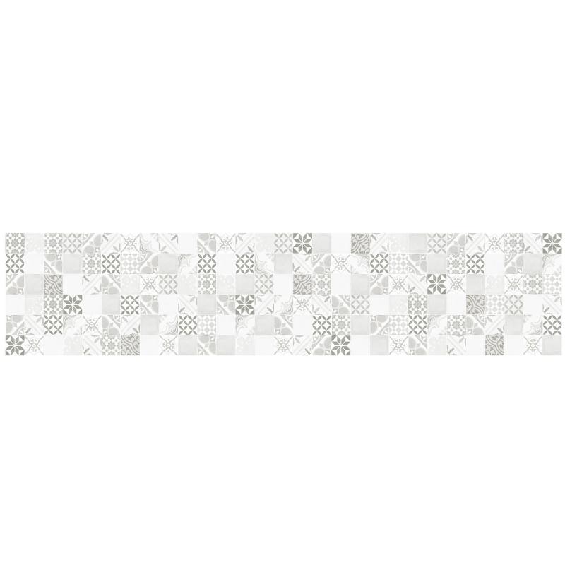 Стеновая панель Новелла 240х0.6х60 см ДСП цвет белый