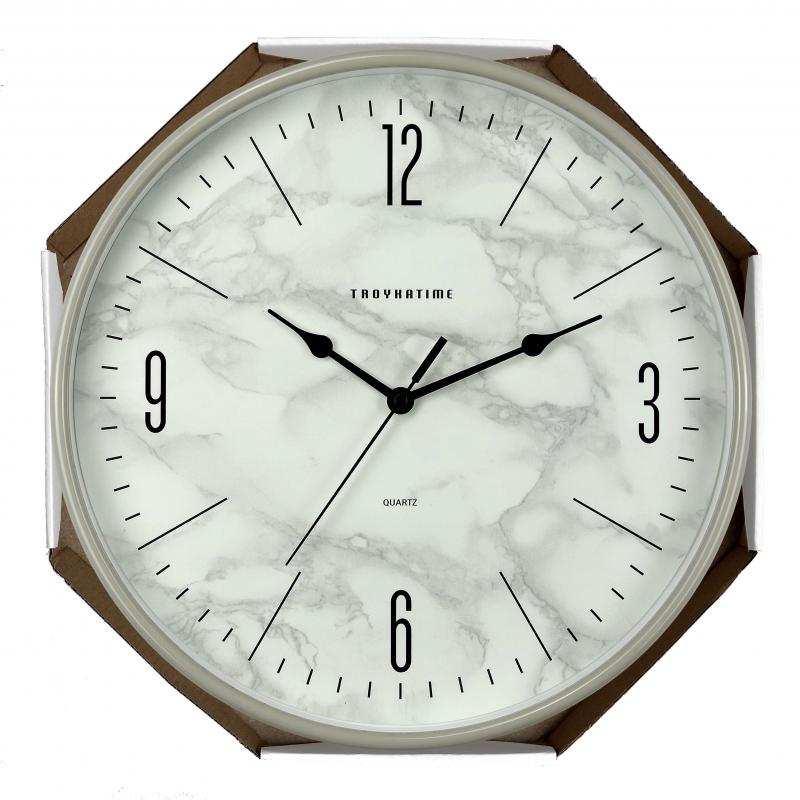 Часы настенные Troykatime «Мрамор» ø30 см