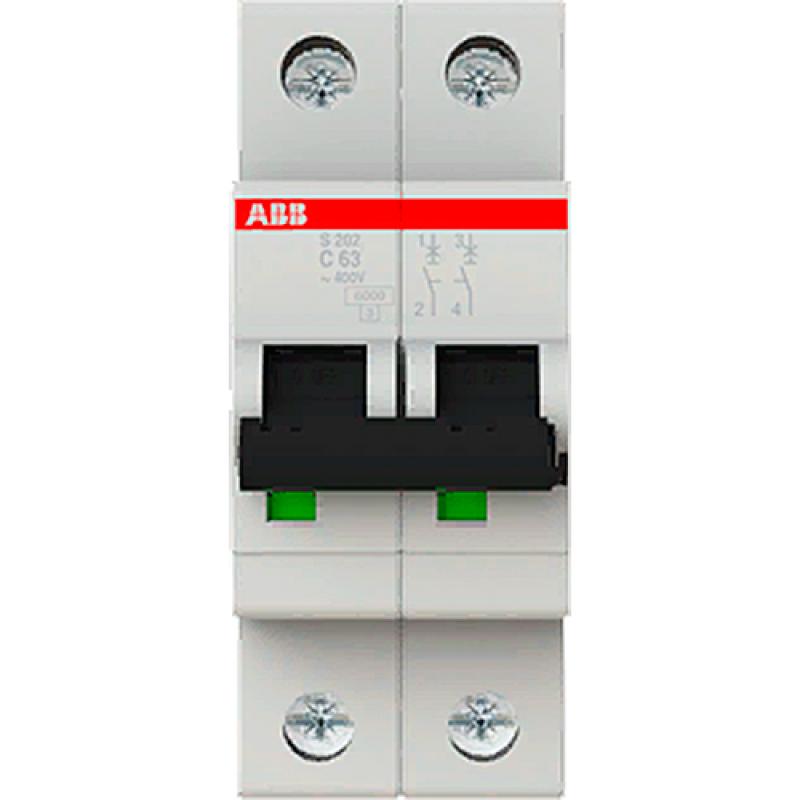 Автоматический выключатель ABB SH202L 1P N C63 А 4.5 кА 2CDS242001R0634