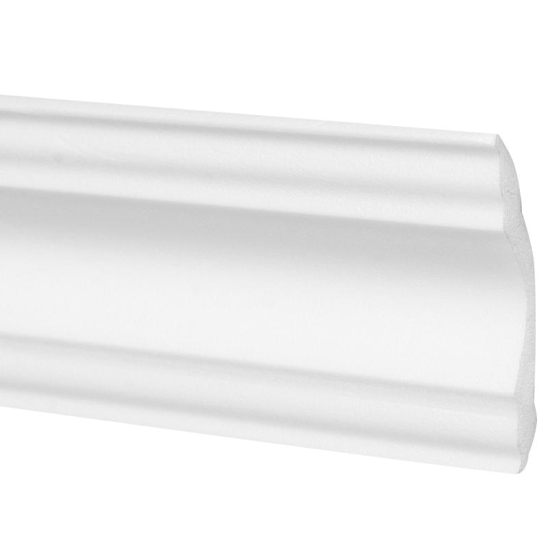 Плинтус потолочный экструдированный полистирол Inspire 07006А белый 50x50x2000 мм